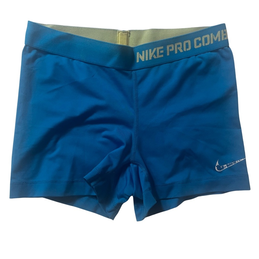 Nike Pro Combat Dri-Fit Compression Shorts Medium Blue